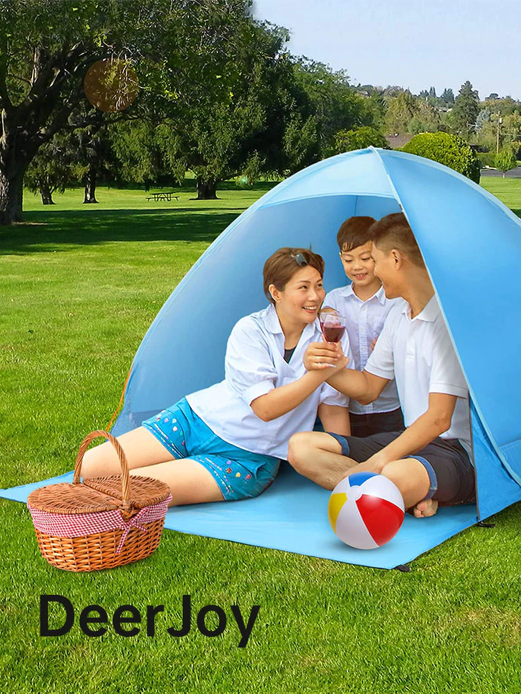 Cheap Goat Tents Beach Tent Pop Up Beach Tent for 1 3 Person Picnic Tent Rated UPF50+ for UV Protection Waterproof Sun Shelters for Camping Park Tents 